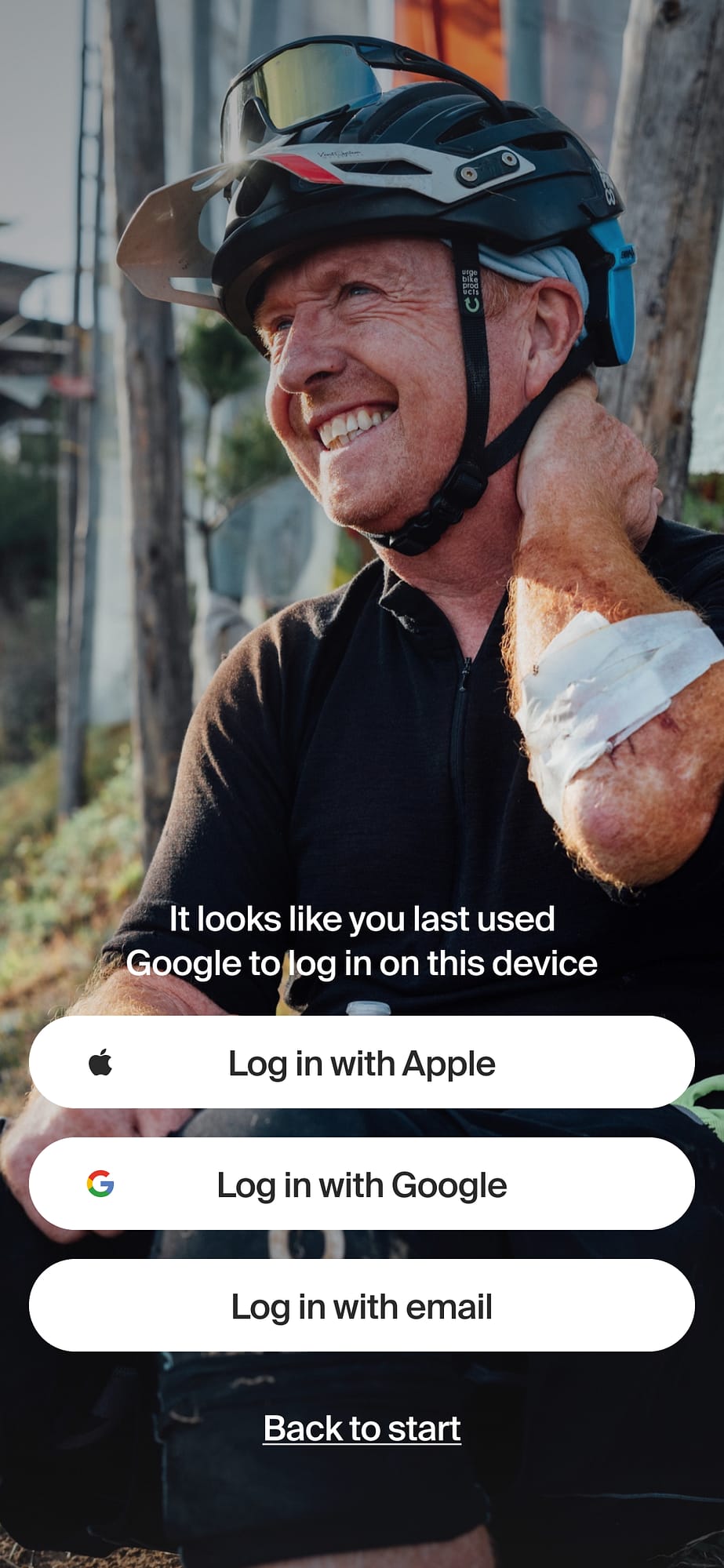Mountain Bike United app splash screen