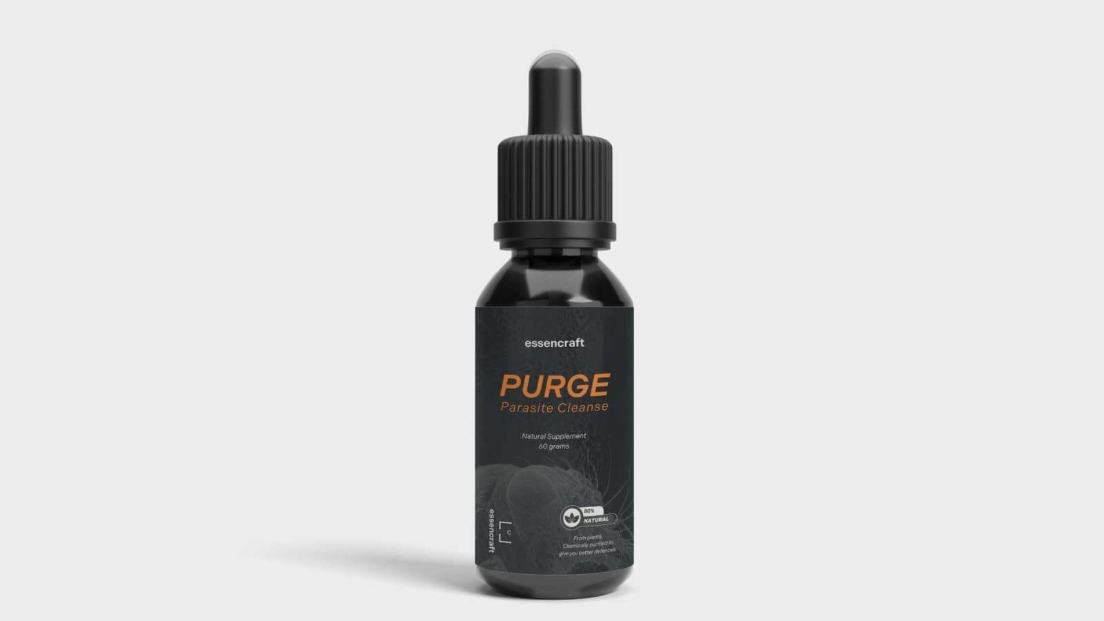 Innovative health supplement packaging concepts featuring a sleek dropper bottle design for natural parasite cleanse. - Alexi Hall