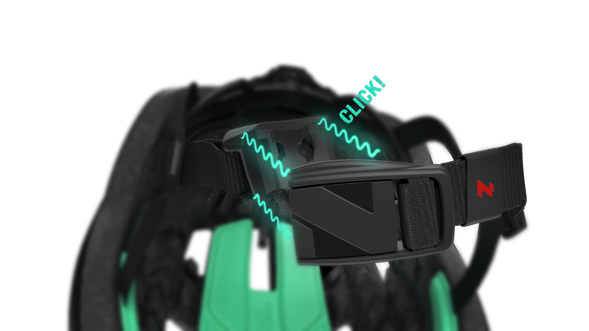 Close-up of a helmet strap mechanism showcasing innovative design for Lazer Content Strategy & Creation. - Alexi Hall